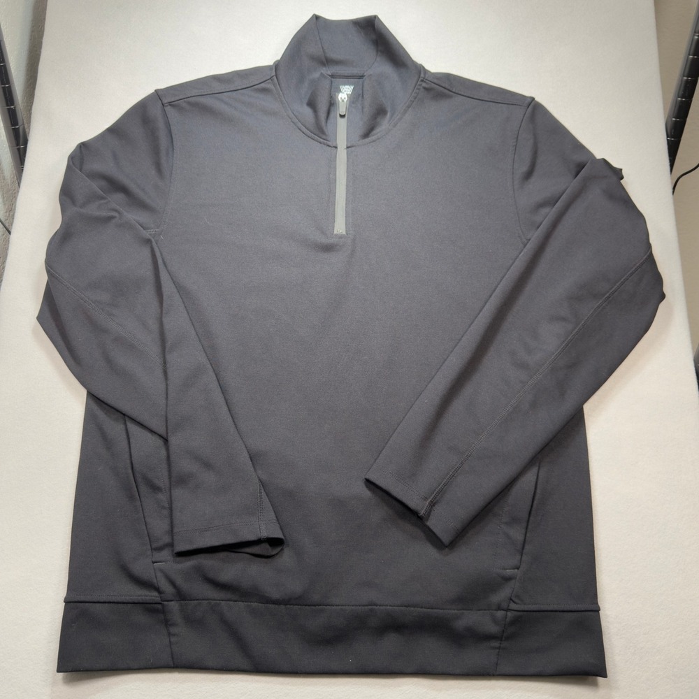 Mack Weldon Atlas Quarter Zip Pullover Jacket Men XXL 2XL 23 3/4" X 30" Stretch
